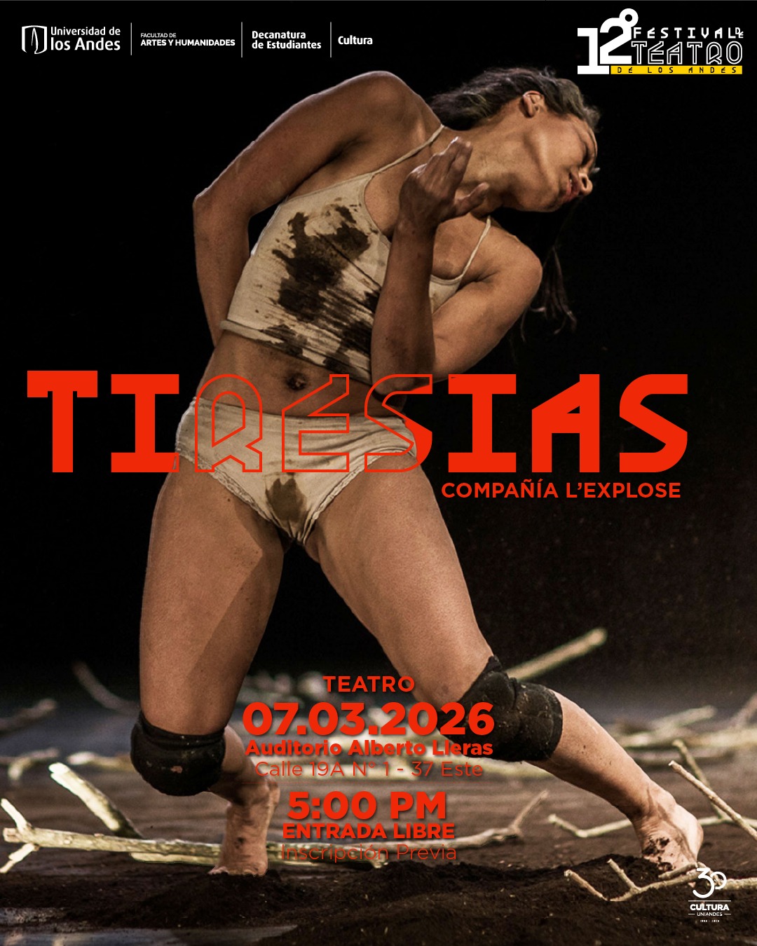 Conozca toda la programación de la edición XII del Festival de Teatro de la Universidad de los Andes, del 28 de febrero al 14 de marzo de 2026