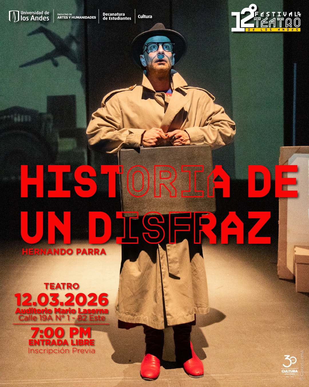 Conozca toda la programación de la edición XII del Festival de Teatro de la Universidad de los Andes, del 28 de febrero al 14 de marzo de 2026