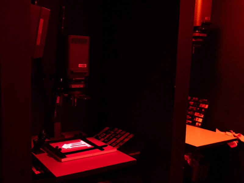 Herramientas laboratorio de fotografía.