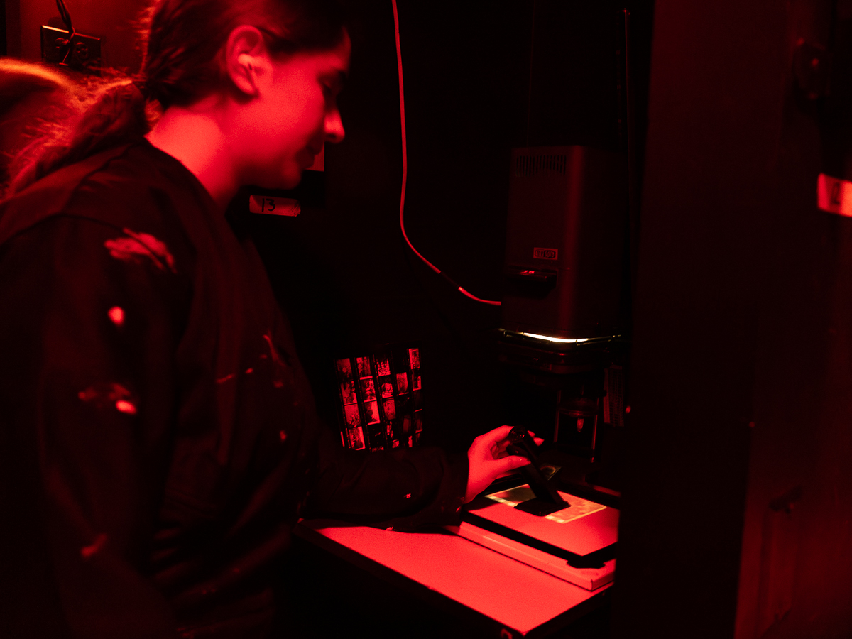 Herramientas laboratorio de fotografía.