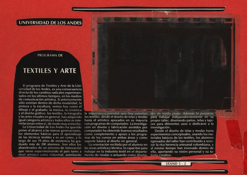 Historia del Departamento de Arte de la Universidad de los Andes escrita por Lucas Ospina, profesor asociado.