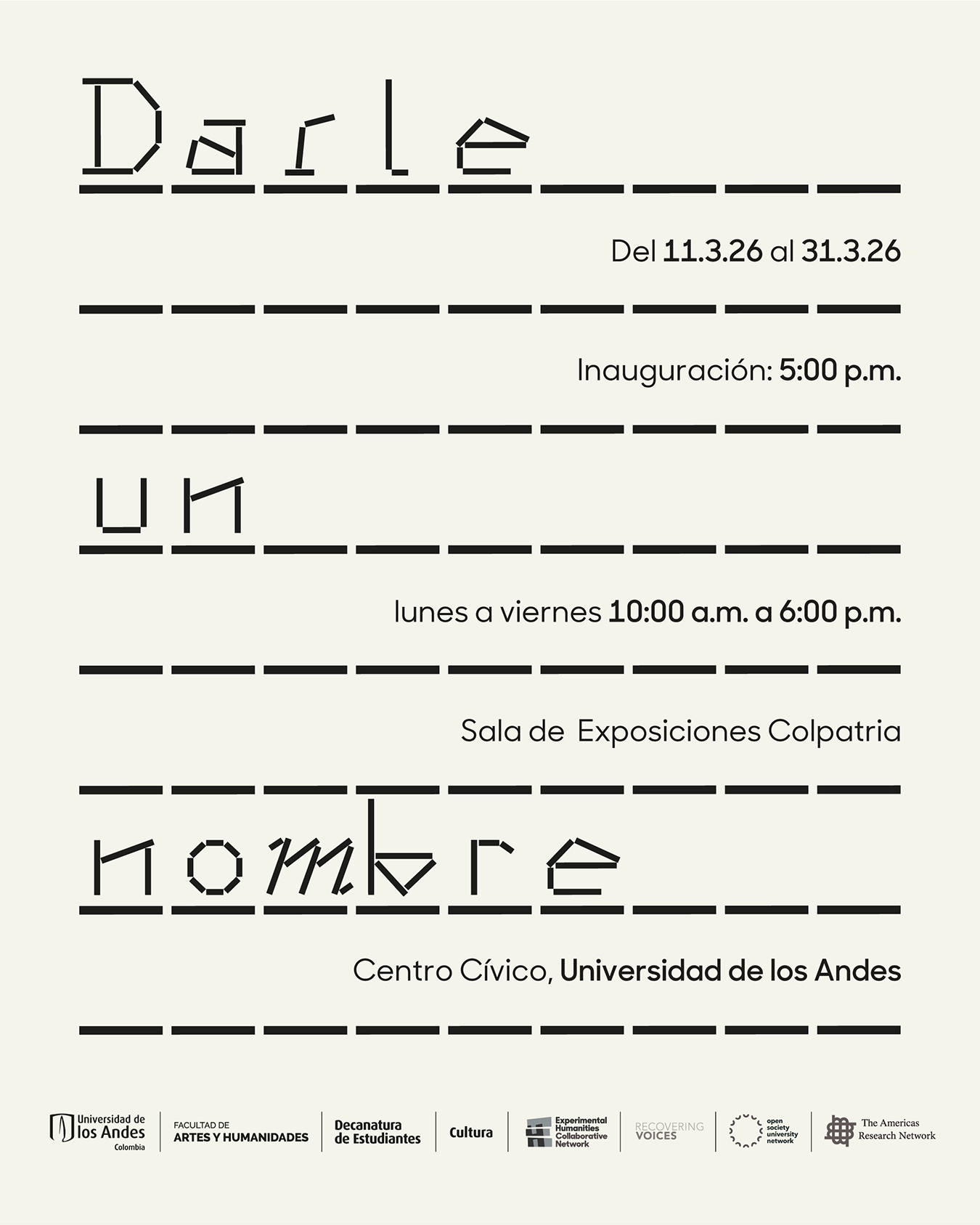 Darle un nombre, un proyecto colaborativo y multisituado que explora las políticas culturales de los nombres y los actos de nombrar.