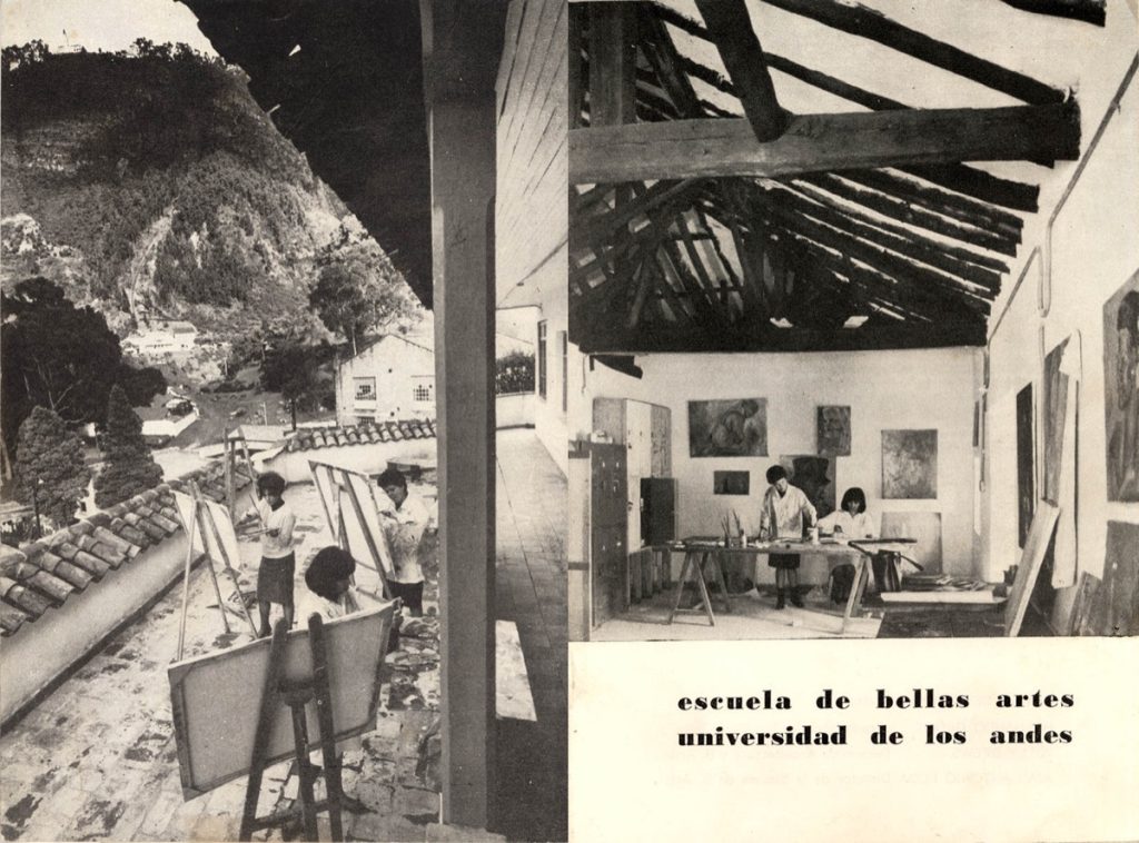Historia del Departamento de Arte de la Universidad de los Andes escrita por Lucas Ospina, profesor asociado.