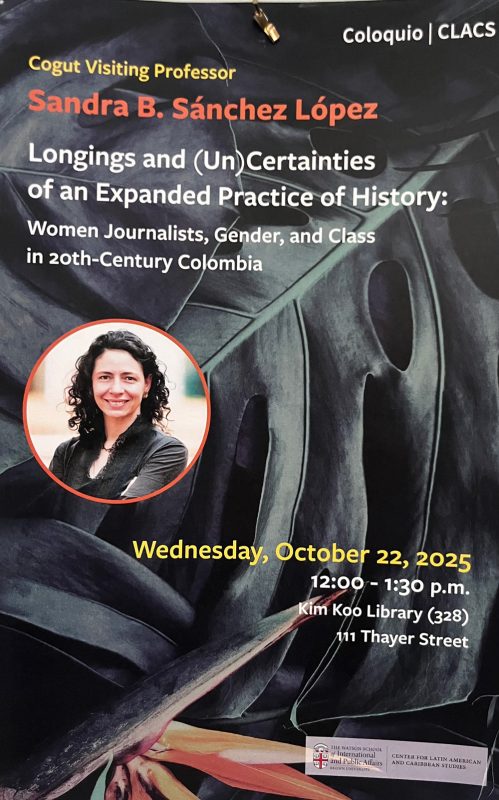 Imagen del anuncio sandra sánchez lópez obtiene una cogut visiting professorship en brown university.