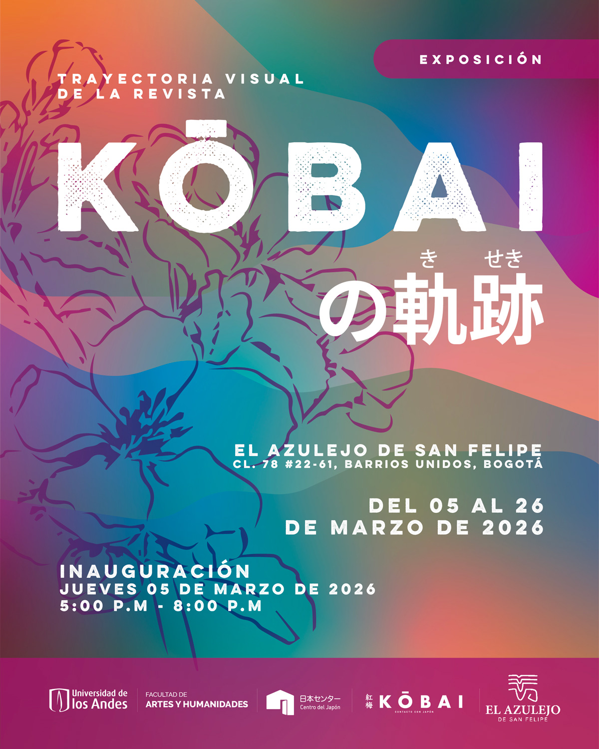 Kōbai no kiseki: Trayectoria visual de la revista, exposición abierta hasta el jueves 26 de marzo de 2026 en El Azulejo de San Felipe