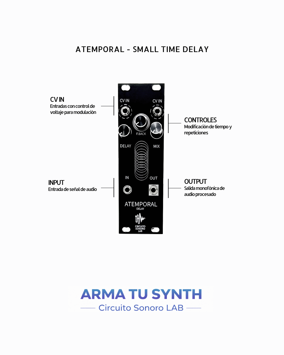 Taller: Arma tu Synth de Circuito Sonoro Lab en Bogotá, próximo sábado 25 de abril de 2026 a las 9:00 a.m. en la Universidad de los Andes.
