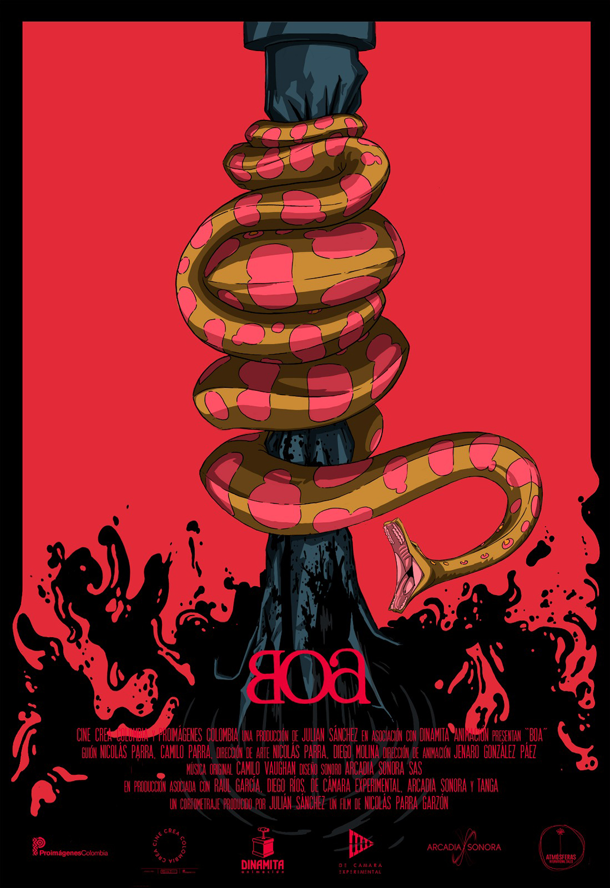 Descubre cómo Nicolás Parra transforma la boa constrictora en un símbolo ecológico en su película BOA. Miércoles 29 de abril a las 11:00 a.m.