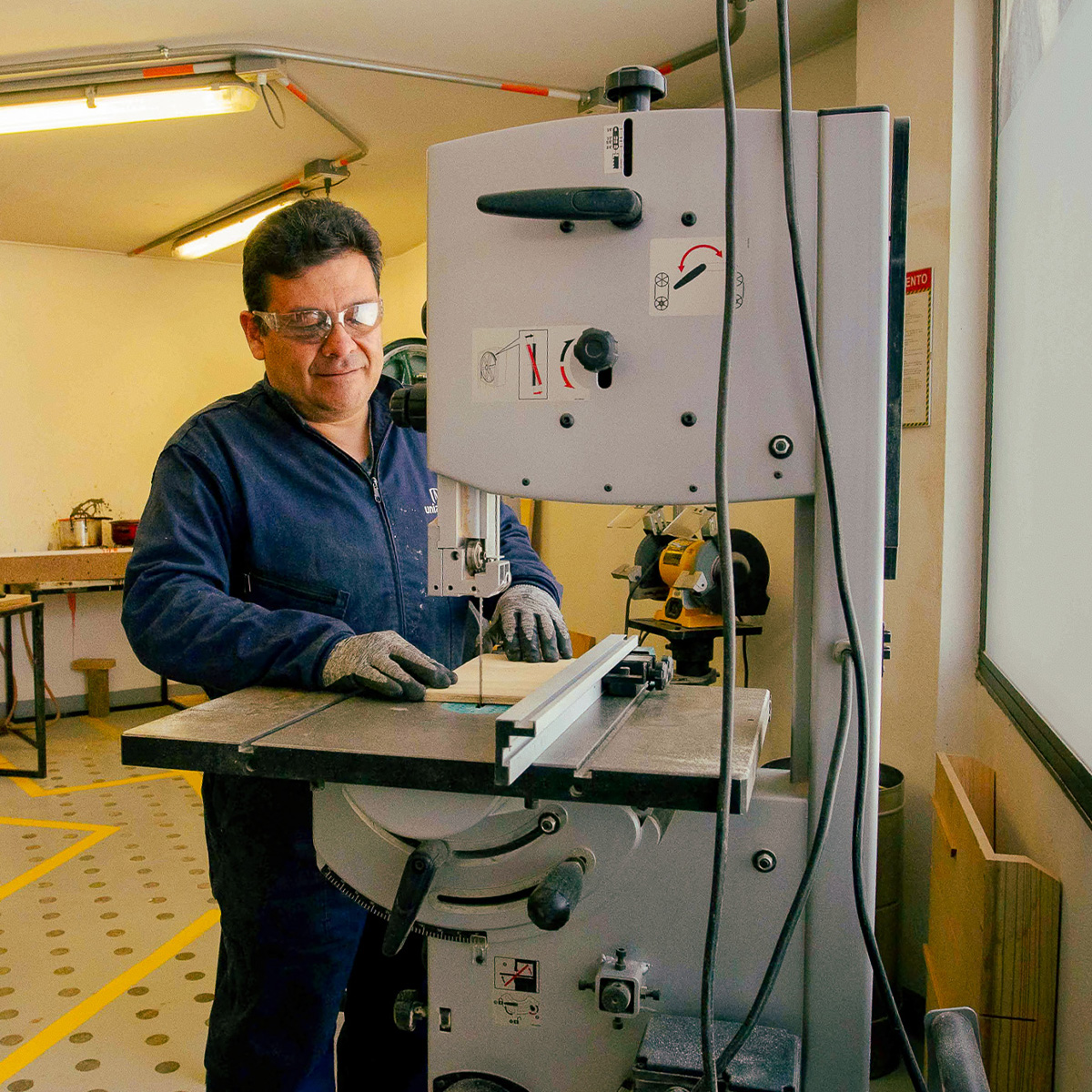 Eduardo Figueredo, técnico del Departmaneto de Arte