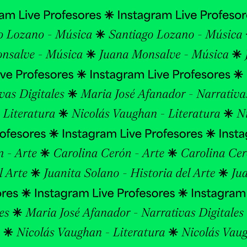 Lives de profesores para pregrado 2026-1