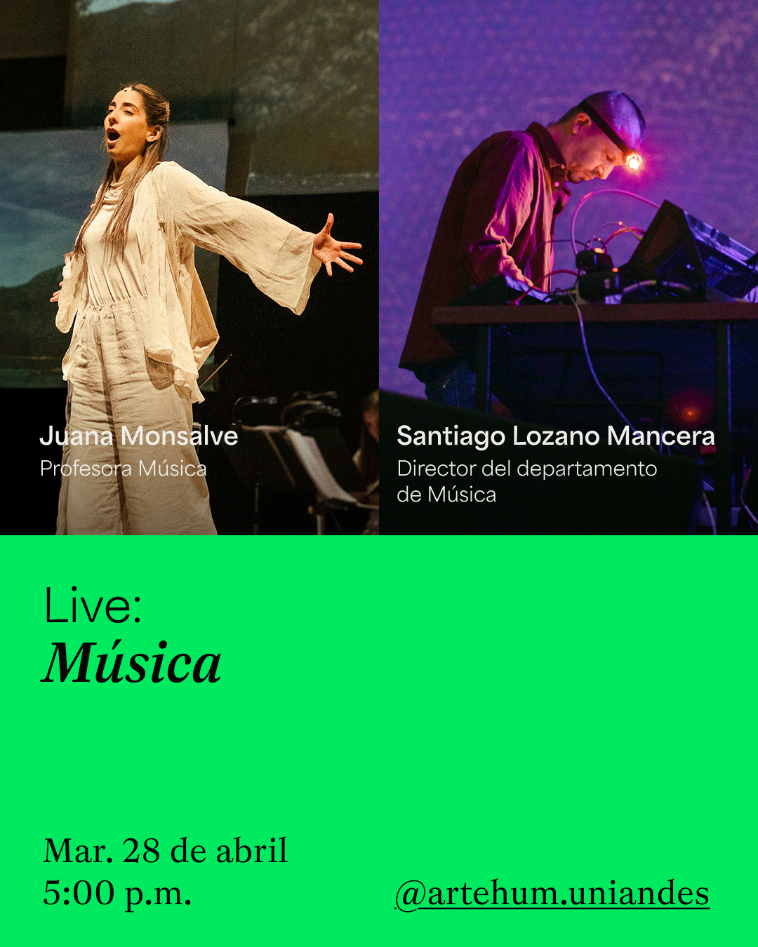 Instagram Live con nuestros profesores