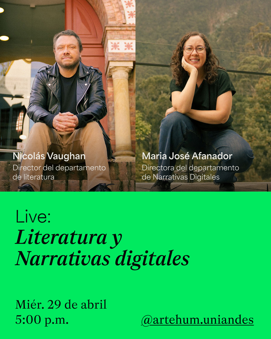 Instagram Live con nuestros profesores