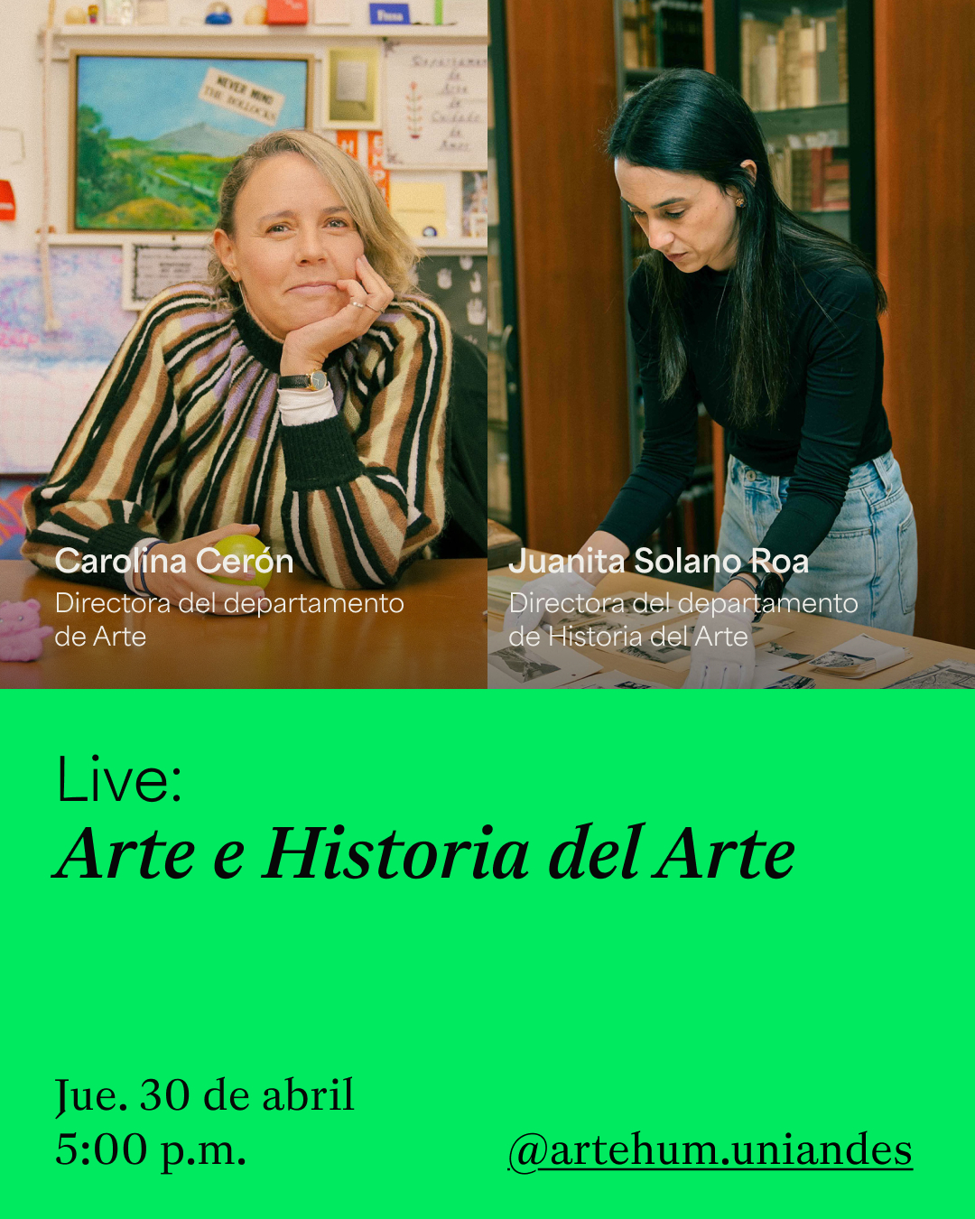 Instagram Live con nuestros profesores