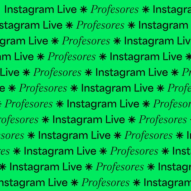 Instagram Live con nuestros profesores