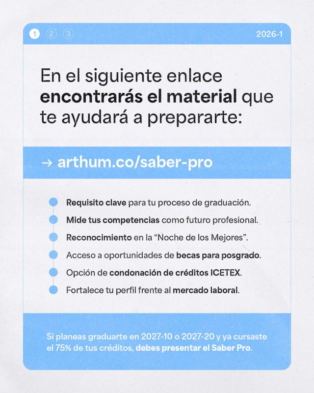Imagen del anuncio guía saber pro 2026-1