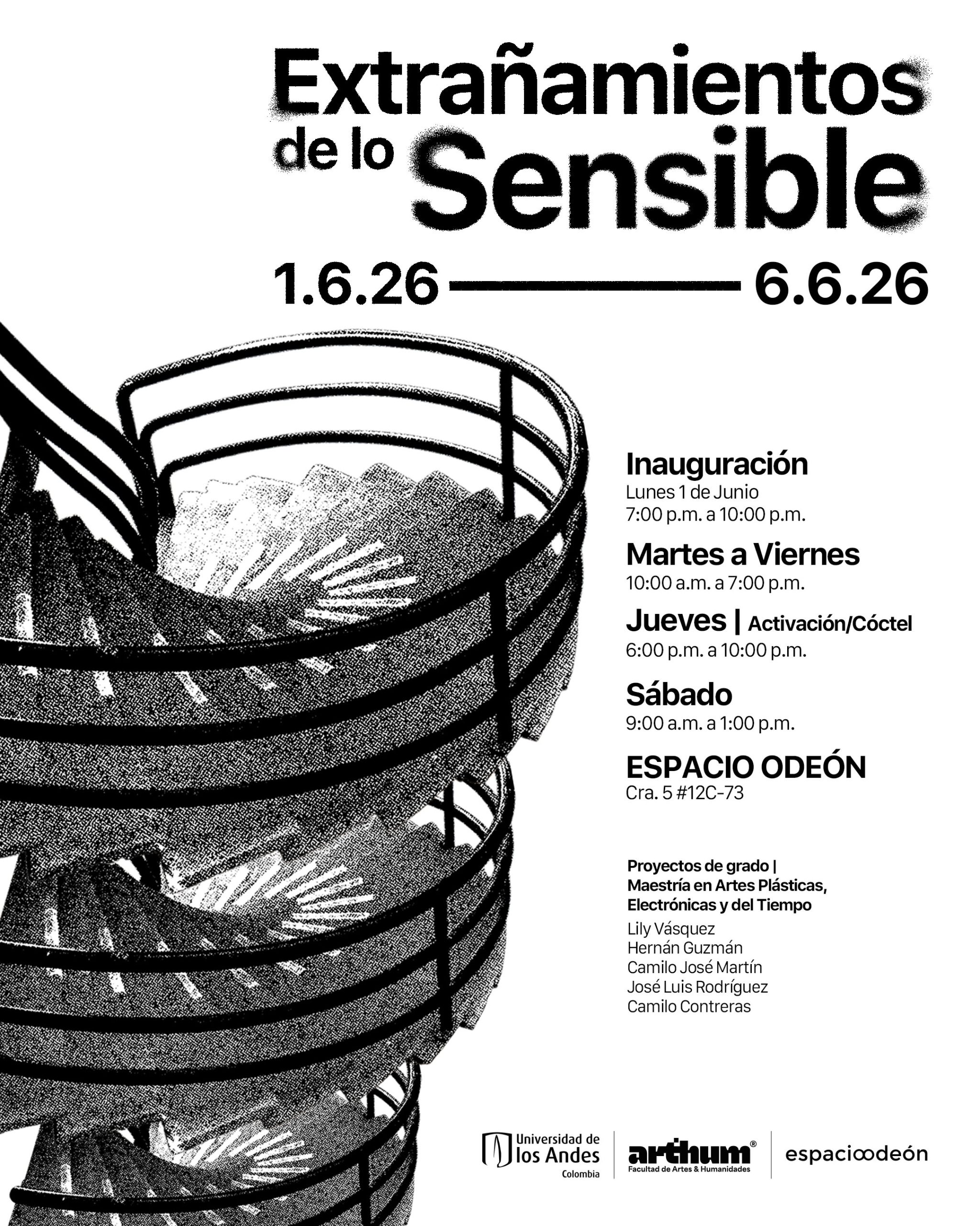 Extrañamientos de lo sensible — Exposición de Maestría en Artes Plásticas, Electrónicas y del Tiempo