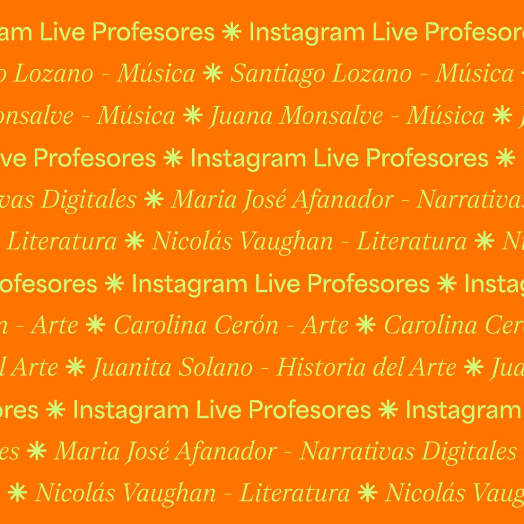 Lives de profesores para pregrado 2026-1