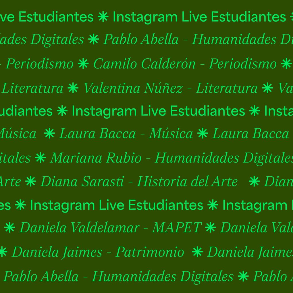 Conéctate al Instagram Live de los estudiantes de la Escuela de Posgrados ArteHum y conoce sus experiencias, proyectos e intereses.