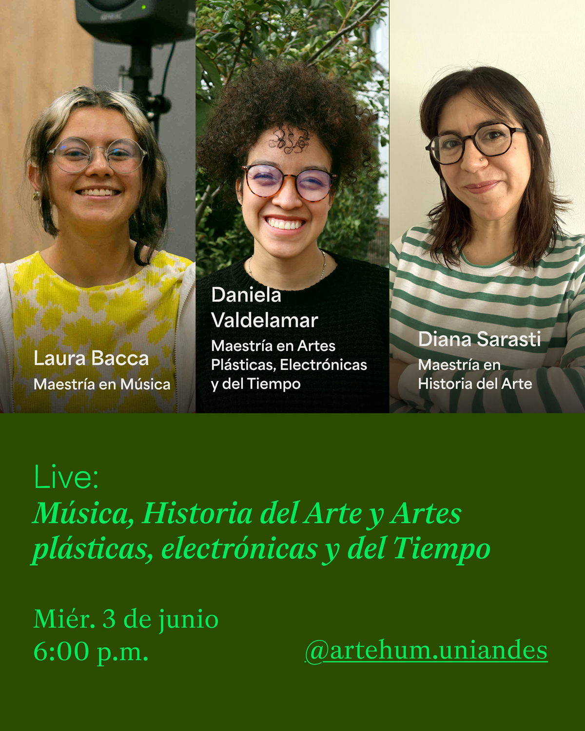 Instagram Live con nuestros estudiantes de posgrado — ArteHum