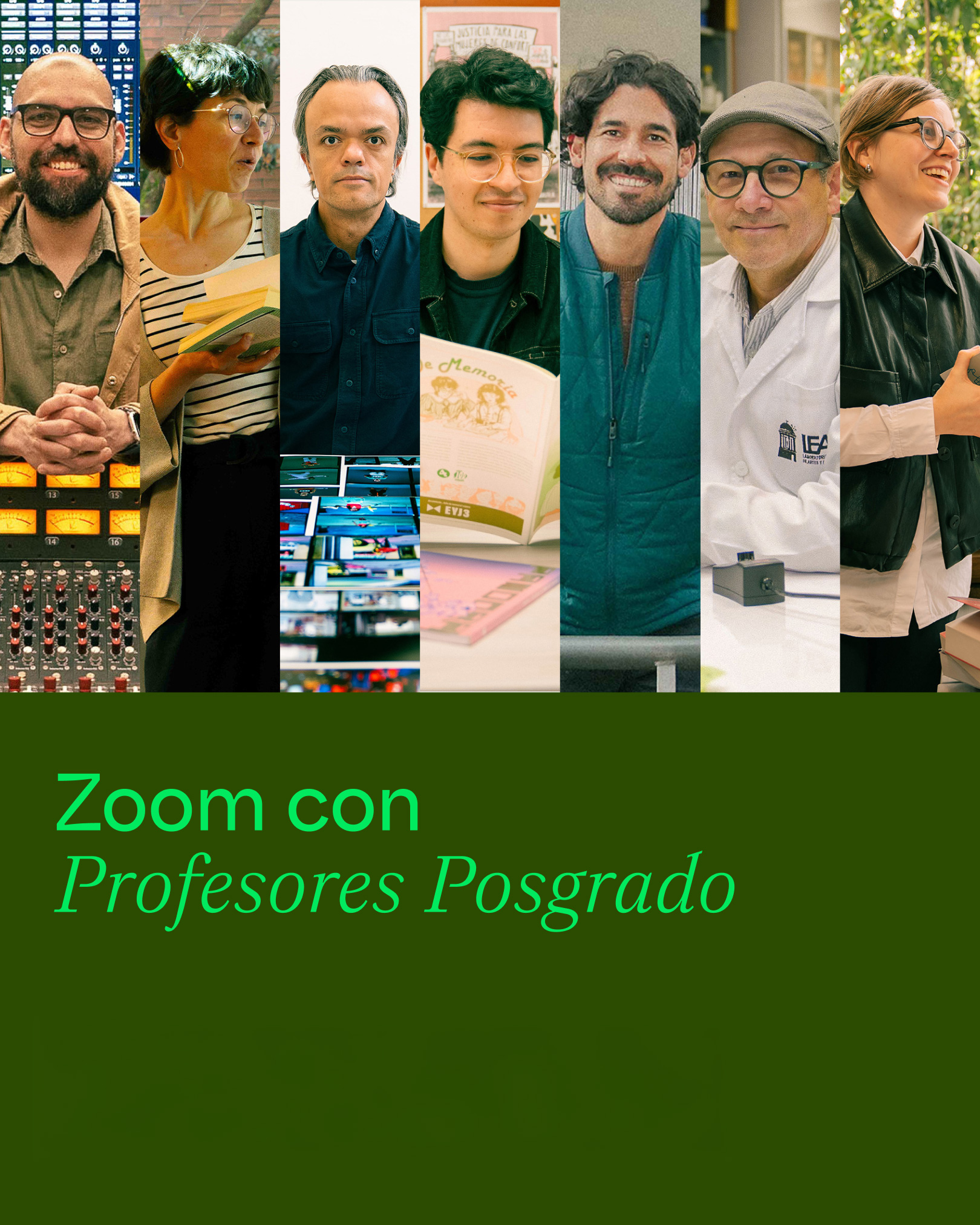 Te invitamos a participar en este encuentro virtual con profesores de la Escuela de Posgrados de ArteHum. Miércoles 27 de mayo de 2026.