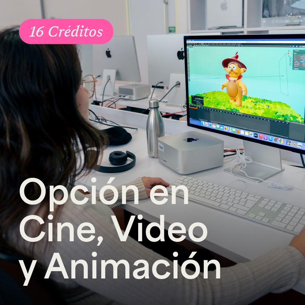 Portada Opción en Cine, Video y Animación
