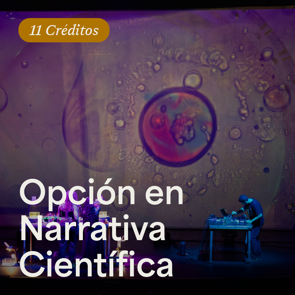 Portada opción académica en Narrativa Científica