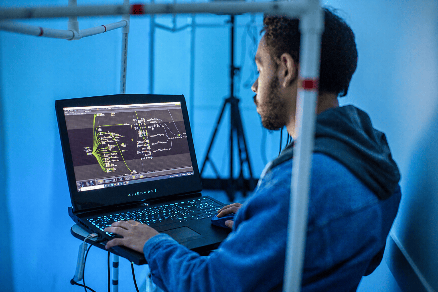 Proyecto de Humanidades Digitales en azul