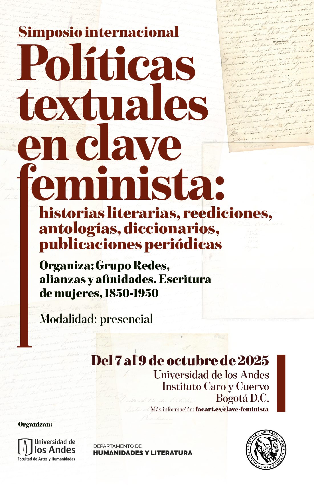 Simposio internacional: Políticas textuales en clave feminista