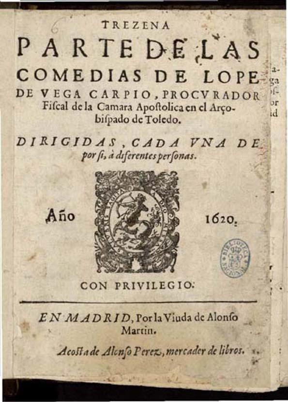 Los inicios del marqueting editorial: las Partes de comedias de Lope