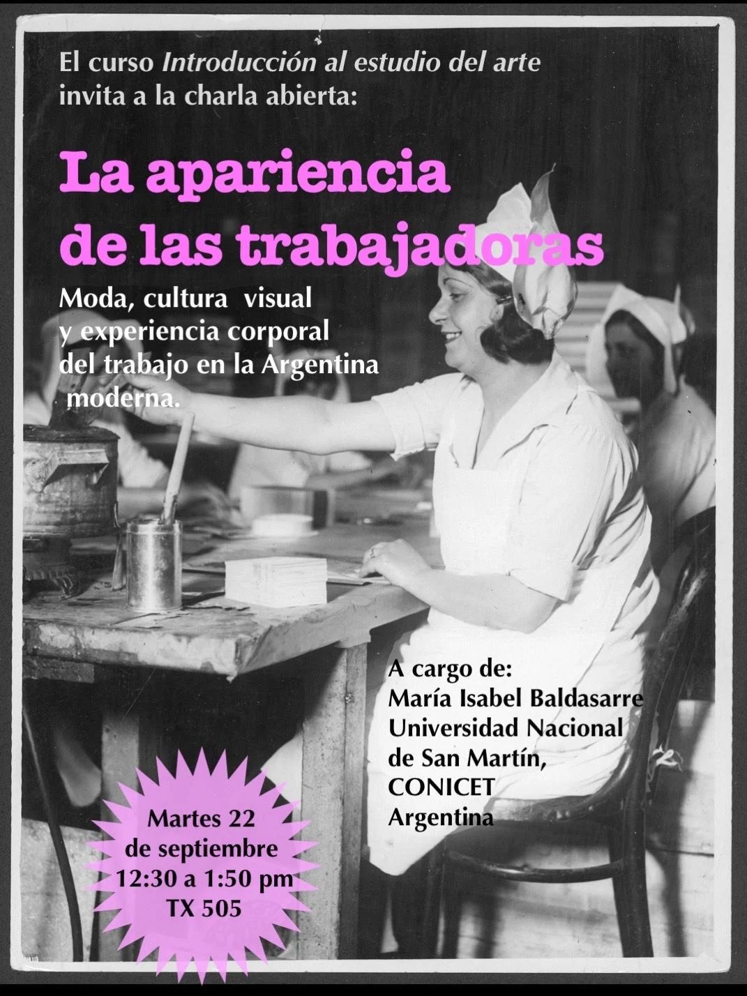 La apariencia de las trabajadoras — Moda, cultura visual y experiencia corporal del trabajo en la Argentina moderna.