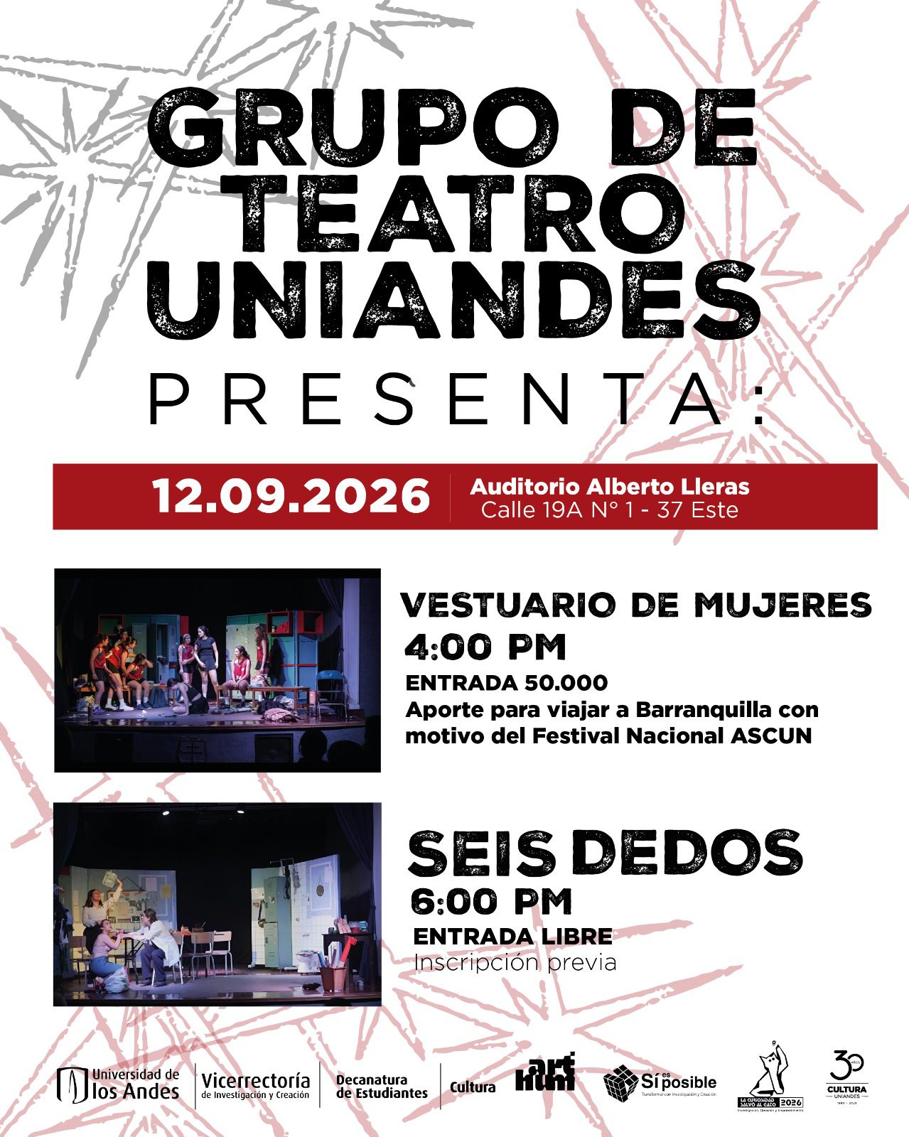 Vestuario de Mujeres y Seisdedos — Grupo de Teatro Uniandes